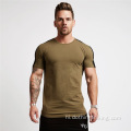 पुरुषों की छोटी आस्तीन की मांसपेशी टेक टी-शर्ट